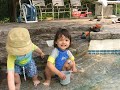 All the Kaye Grandkids at the Pool