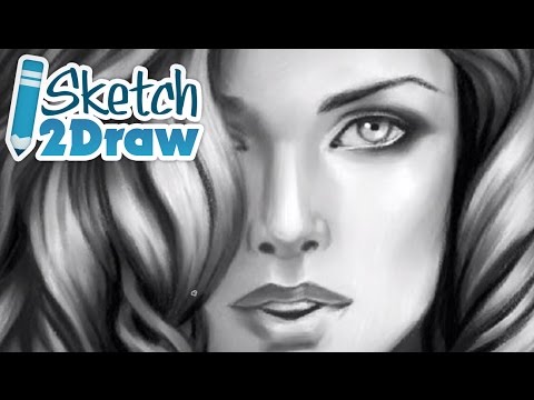 how to draw female face