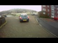 03-02-10 Car Signals Reverse At Cyclist