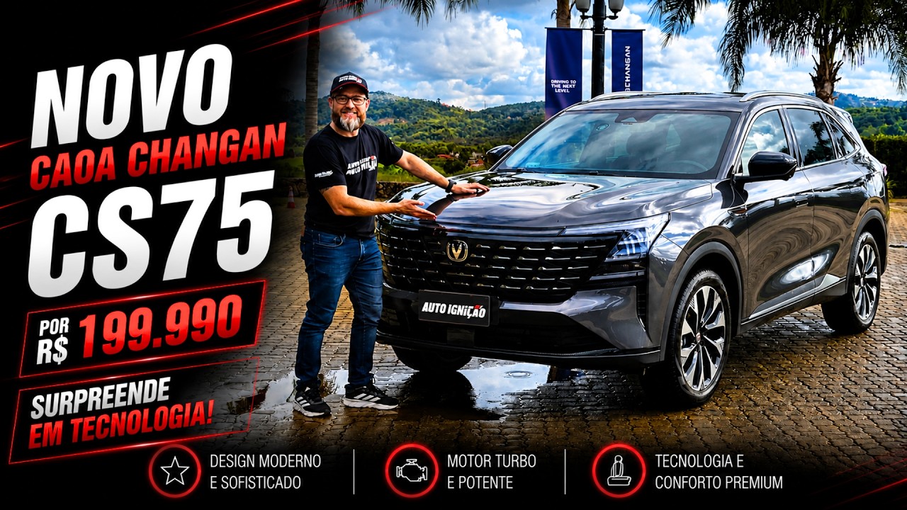 CAOA Changan CS75 2027: O SUV de R$ 199 MIL que quer Jeep Commander!