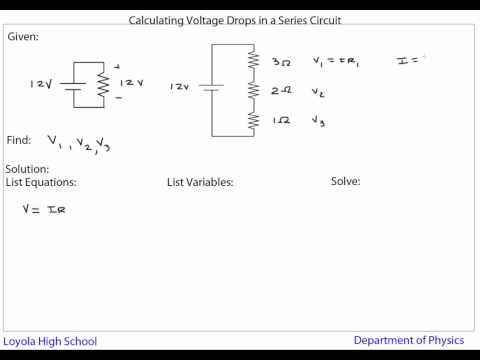 how to calculate voltage drop