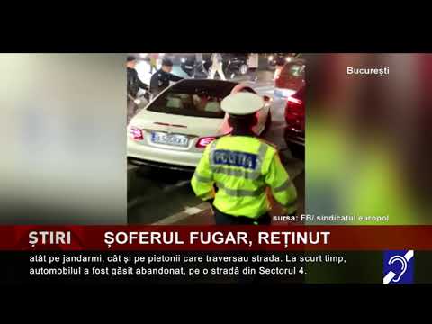 Șoferul fugar, reținut