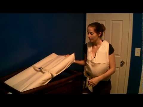 how to fasten changing pad to dresser