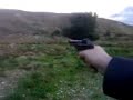 having fun with hand gun in Crete