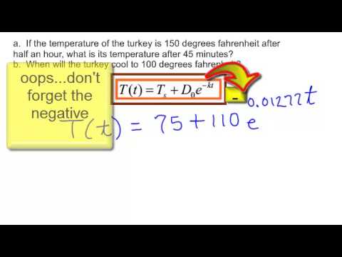 how to do newton's law of cooling problems