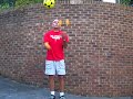 Soccer ball kick juggling Soccer ball kick juggling