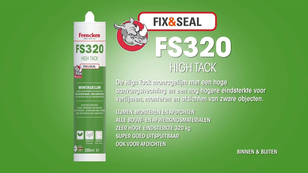 productvideo Frencken FS320 High Tack 290ml