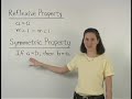 Watch Video on Reflexive Property and Symmetric Property