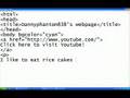 A tutorial: the basics of HTML