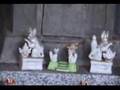 Shinto Fox Statue Set - 3.5 Inch Japanese Inari Kitsune
