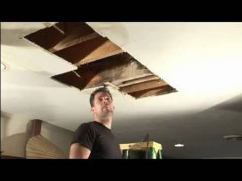 how to repair leak in ceiling