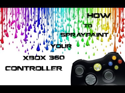 how to spray paint a xbox 360 controller