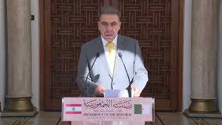 تصريح  سفير الجمهورية اللبنانية عقب تقديم أوراق اعتماده للسيد رئيس الجمهورية