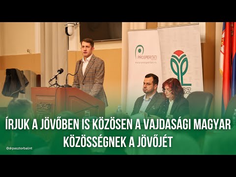 Dr. Pásztor Bálint beszéde a II. Terület- és Gazdaságfejlesztési stratégia magyarkanizsai közvitáján-cover