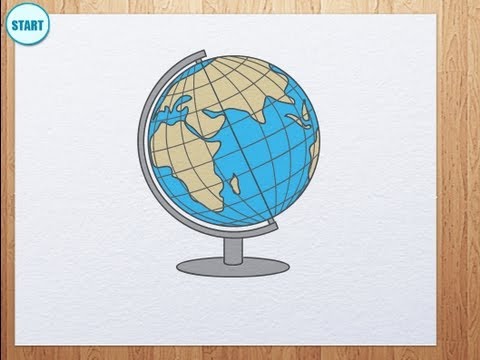 how to draw globe
