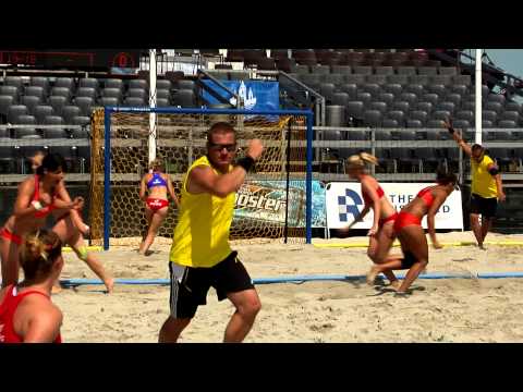 Highlights from day four of the 2013 European Beach Handball Championships 