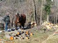 Traineau à bois