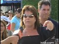 Pissed Off Woman In Line At IndyMac Bank in Encino