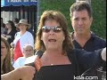 Pissed Off Woman In Line At IndyMac Bank in Encino