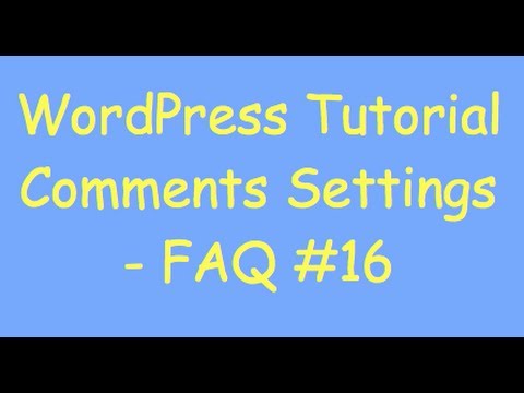 how to turn off comments in wordpress