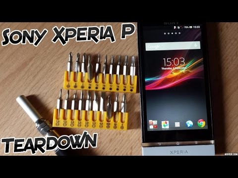 how to remove xperia p battery cover
