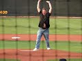 Mike Adams of WEEI at Lowell Spinners