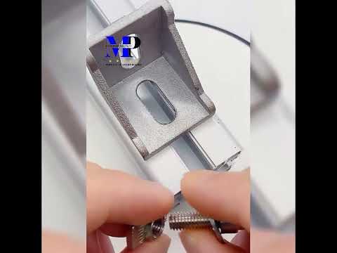 Cách lắp ke + trượt chữ T cho nhôm định hình Aluminium.