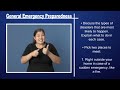 General Emergency Preparedness Pt 1