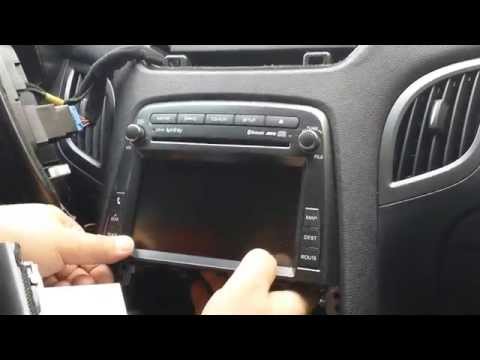 How to Remove Navigation, CD Player from Hyundai Genesis 2012  for Repair