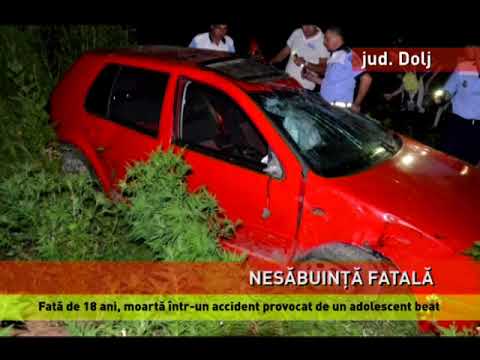 Accident mortal, provocat de un adolescent beat