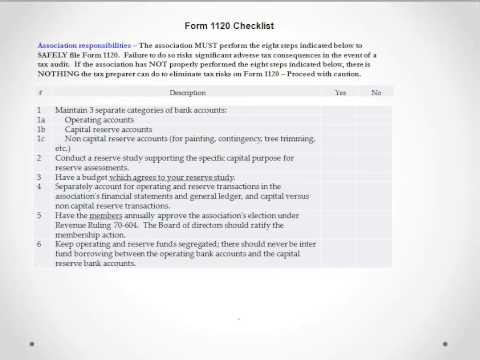 how to fill out form 1120 h