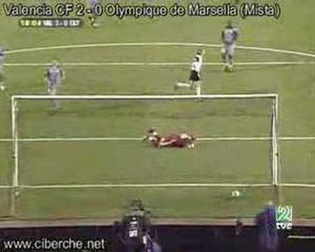 Gol de Mista con el Valencia UEFA 2004