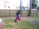 Swinging Kathleen at Grandma\
