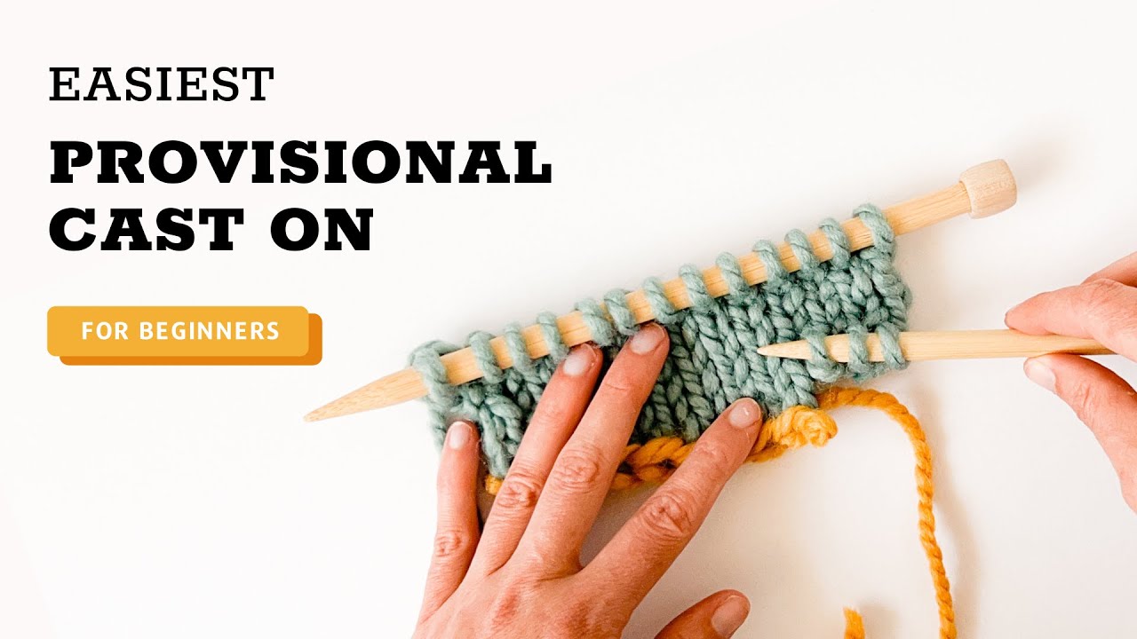 EASY Crochet Provisional Cast On! A Step-by-Step Tutorial for Beginner Knitters