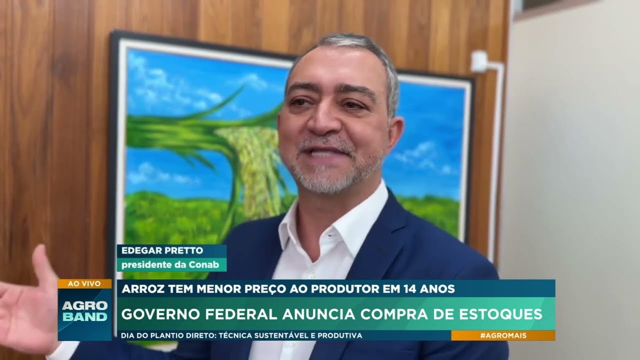 Arroz tem menor preço ao produtor em 14 anos: Governo federal anuncia compra de estoques