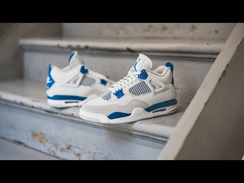 靴 Nike Air Jordan 4 Retro military Blue Jordan 4 Retro Military Blue (2024) | PLUS