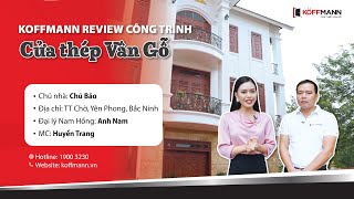 Review cửa thép vân gỗ sử dụng cho biệt thự sân vườn SIÊU ĐẸP