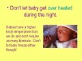 Baby Sleep Safety - Reducing the Risk of SIDS