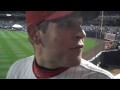Fake Phillies Player in Yankee Stadium bleachers for World Series