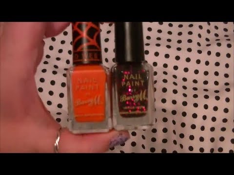 how to apply barry m glitter nail varnish