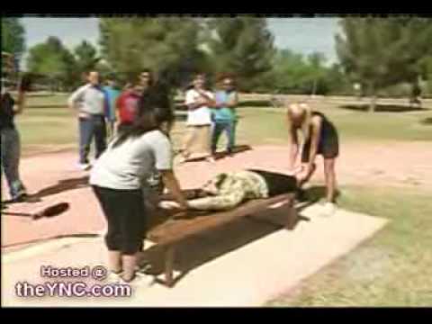 Criss Angel pulls woman apart