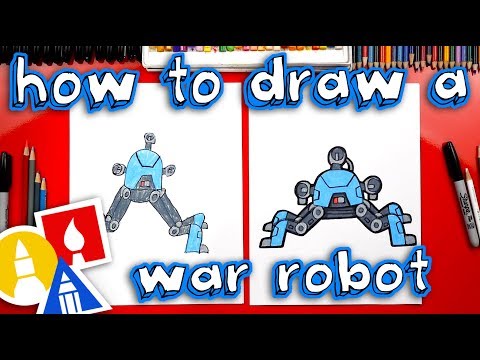 video-linktoworks-How To Draw A War Robot - YouTube