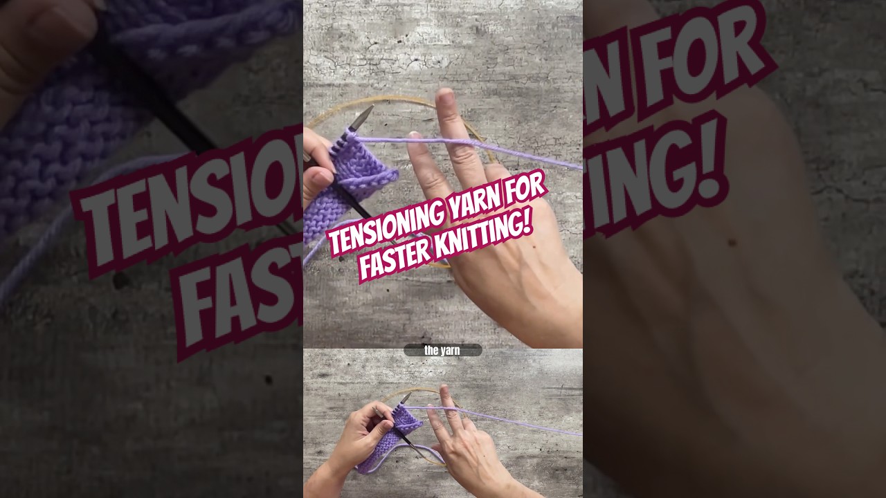 English Style Knitters: Knit Faster With This One Tip!