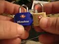 pick/bypass luggage locks