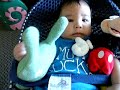 Yoichi plays with Mickey