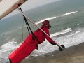 Hang gliding, Fort Funston, S.F., crash landing,
