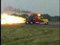 camion con motor de avion