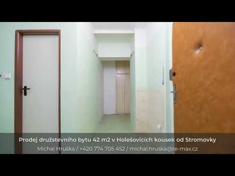 Video Prodej družstevního bytu 1+1 (2+kk), 40,1 m² + balkon + sklep, Praha 7 – Holešovice, u Stromovky