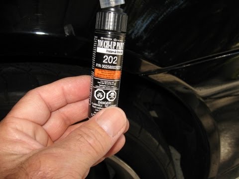 how to use acdelco touch up paint