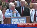 Senator Kennedy at the Minimum Wage Rally in Washington DC